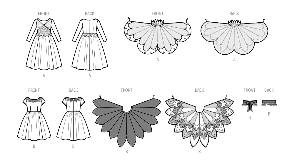 S9836 Children's and Girls' Costumes by Andrea Schewe Designs