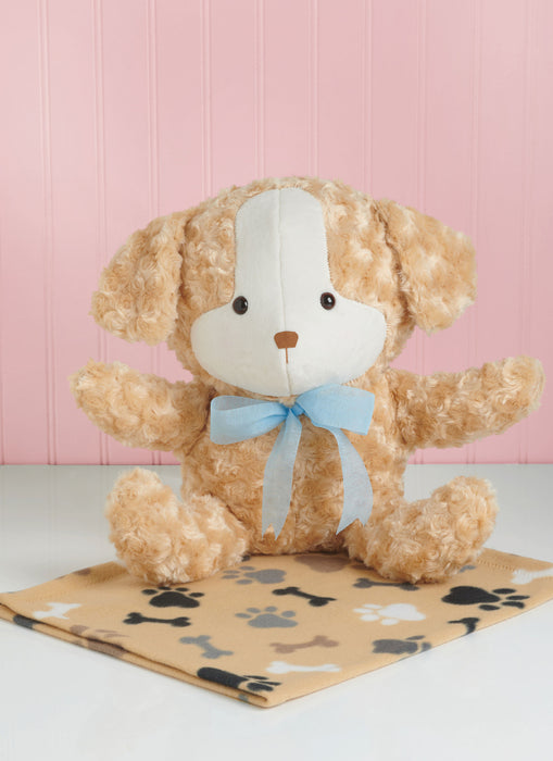 S9838 Plush Animals and Blanket by Elaine Heigl Designs