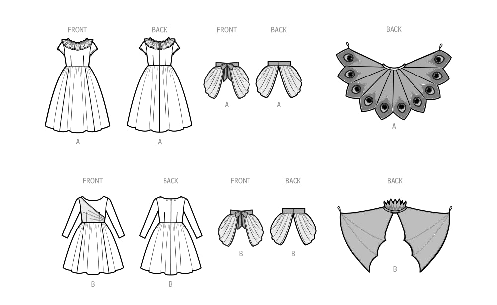 S9841 Children's and Girls' Costumes by Andrea Schewe Designs