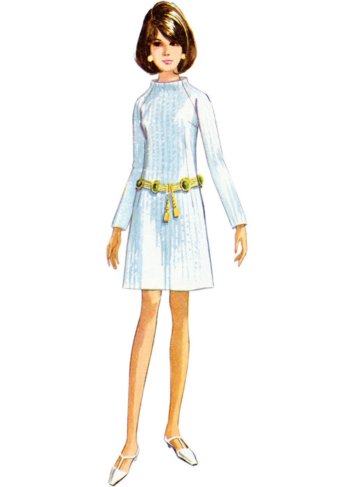 S9845 Vintage 1960s Misses' Dress in Two Lengths