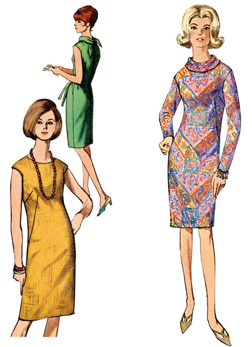S9846 Vintage 1960s Misses' Dress