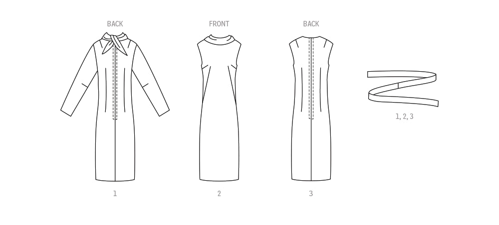 S9846 Vintage 1960s Misses' Dress