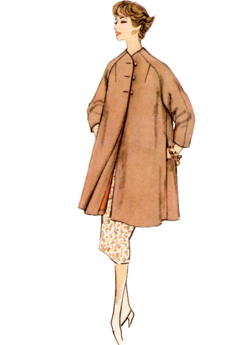 S9847 Vintage 1950s Misses' Coat in Three Lengths