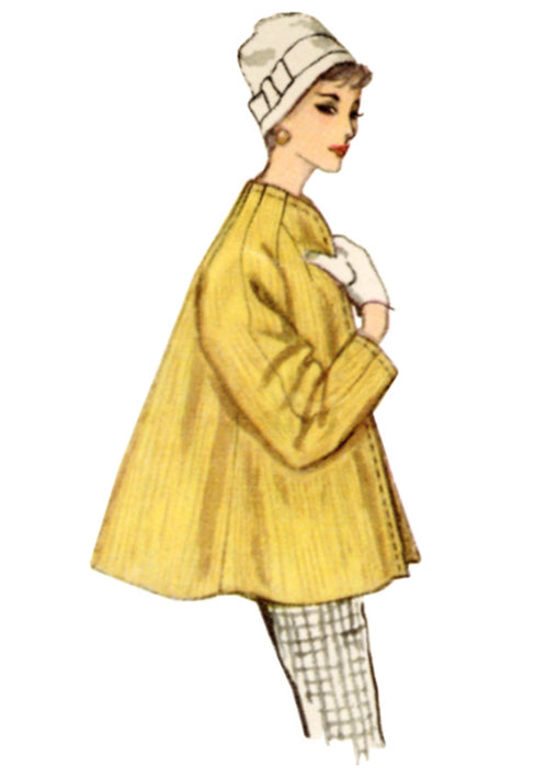 S9847 Vintage 1950s Misses' Coat in Three Lengths