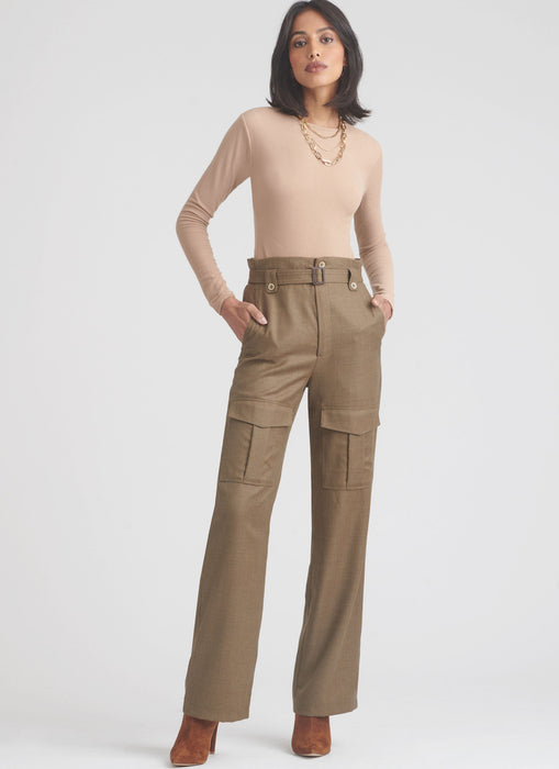 S9852 Misses' Pants and Belt