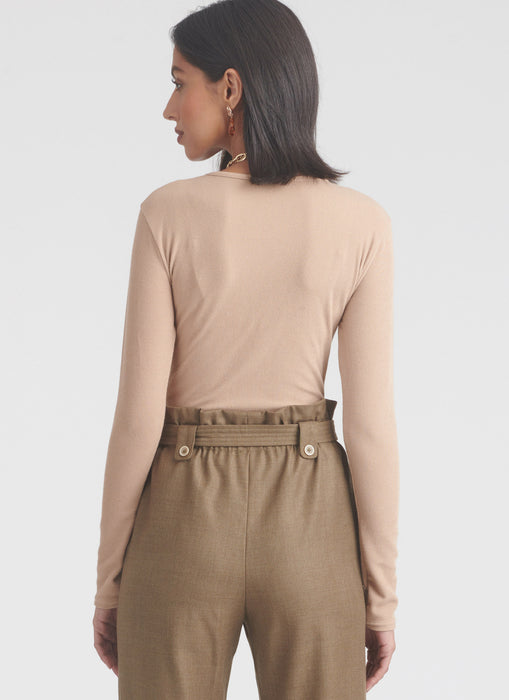 S9852 Misses' Pants and Belt