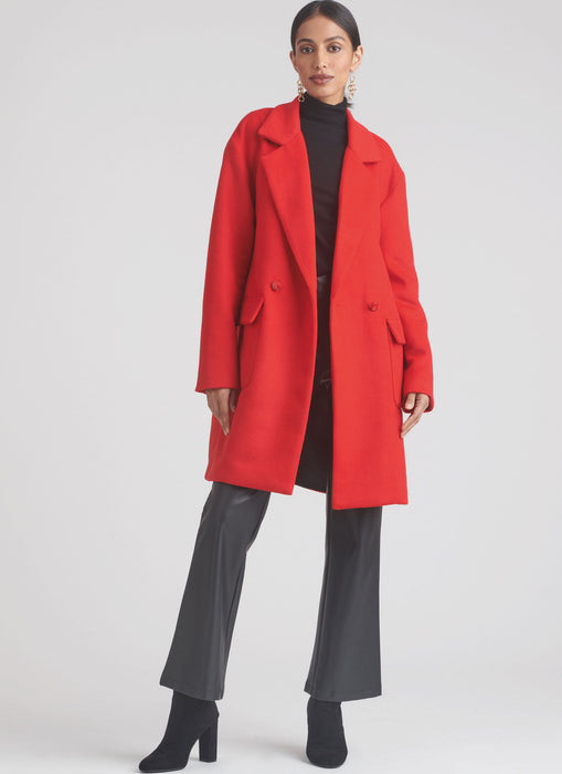 S9854 Misses' Lined Coat for American Sewing Guild