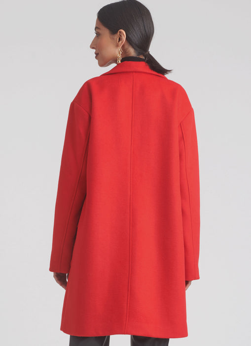 S9854 Misses' Lined Coat for American Sewing Guild