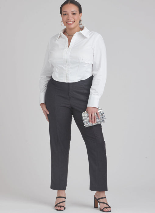 S9855 Misses' and Women's Top and Pants