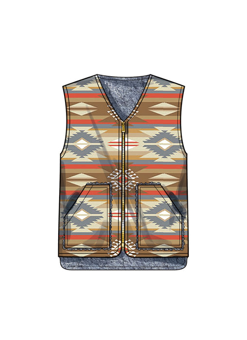 S9860 Children's, Teens' and Adults' Lined Vests for American Sewing Guild