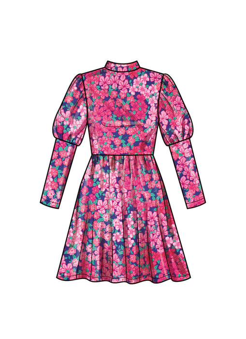 S9862 Children's and Girls' Knit Dresses