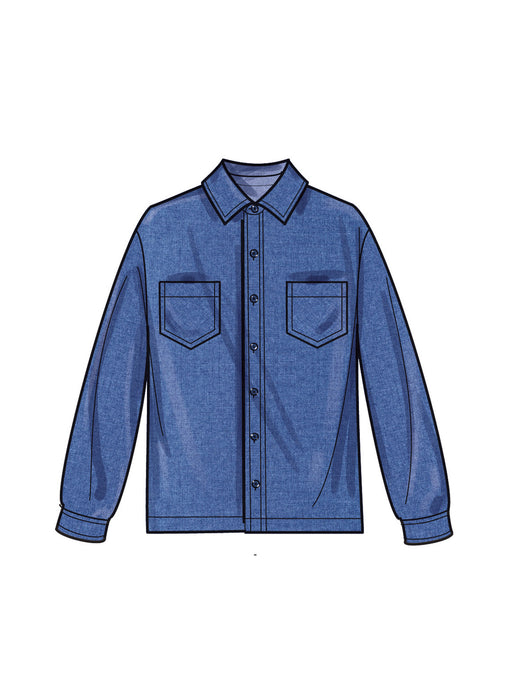 S9864 Girls' and Boys' Shirt and Cargo Pants