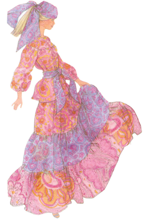 S9869 Vintage 1970s Doll Clothes for 11 1/2" Fashion Doll by Theresa LaQuey