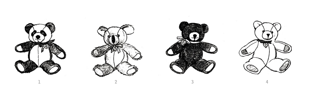 S9870 Vintage 1980s Plush Bears