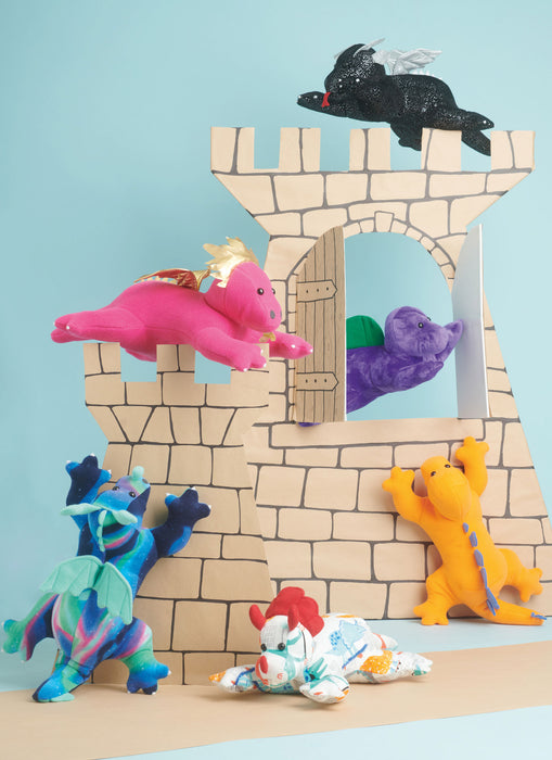 S9876 Plush Dinosaurs and Dragons by Carla Reiss Design