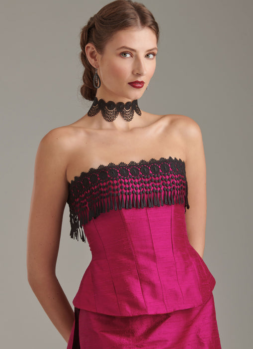 S9880 Misses' Corsets and Sash. Size 32-42