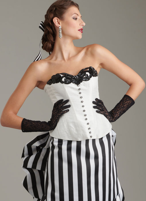 S9880 Misses' Corsets and Sash. Size 32-42