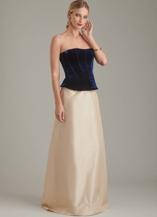 S9880 Misses' Corsets and Sash. Size 32-42