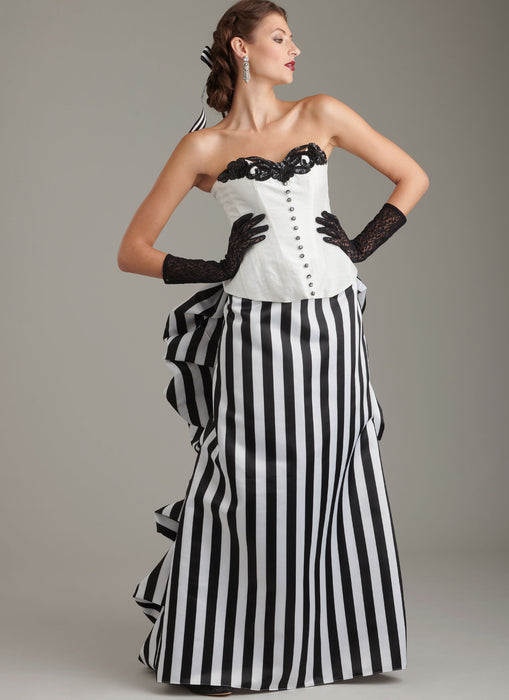 S9880 Misses' Corsets and Sash. Size 32-42