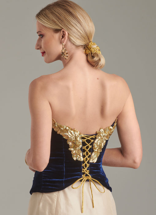 S9880 Misses' Corsets and Sash. Size 32-42