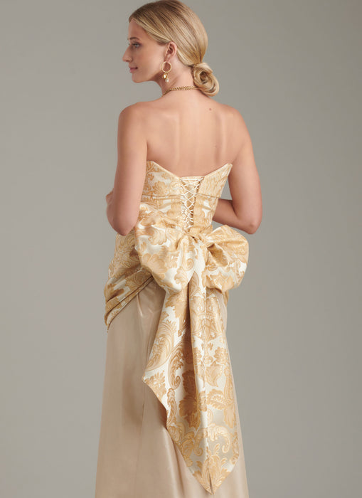 S9880 Misses' Corsets and Sash. Size 32-42