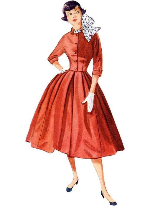 S9882 Vintage 1950s Misses' Skirt and Jacket