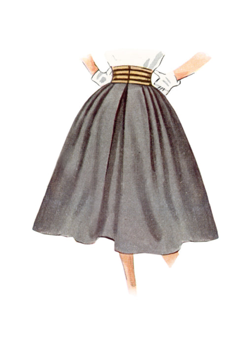 S9882 Vintage 1950s Misses' Skirt and Jacket
