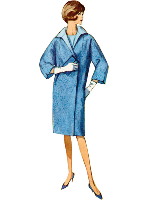 S9883 Vintage 1960s Misses' Reversible Coat