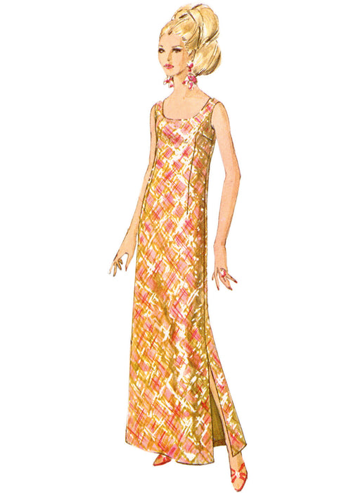 S9884 Vintage 1960s Misses' Dress in Two Lengths