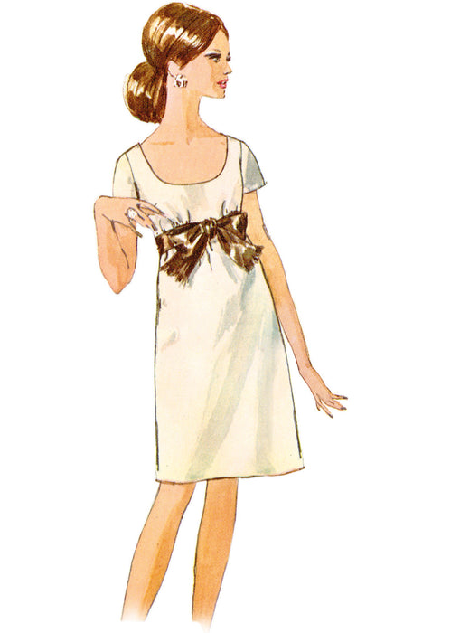 S9884 Vintage 1960s Misses' Dress in Two Lengths