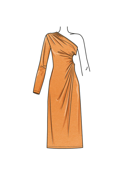 S9885 Misses' Knit Dress in Three Lengths
