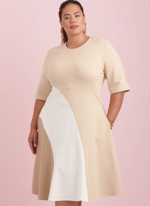 S9887 Women's Dress with Length Variations