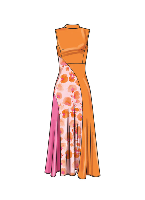 S9887 Women's Dress with Length Variations