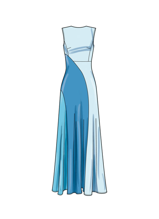S9887 Women's Dress with Length Variations