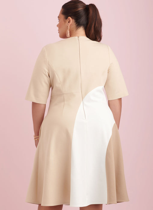 S9887 Women's Dress with Length Variations
