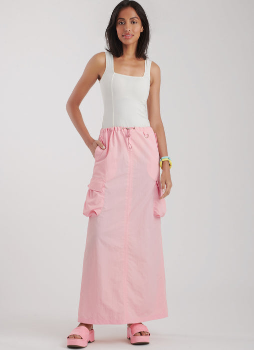 S9891 Misses' Skirt In Three Lengths