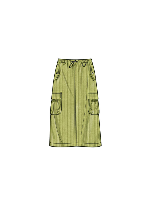 S9891 Misses' Skirt In Three Lengths