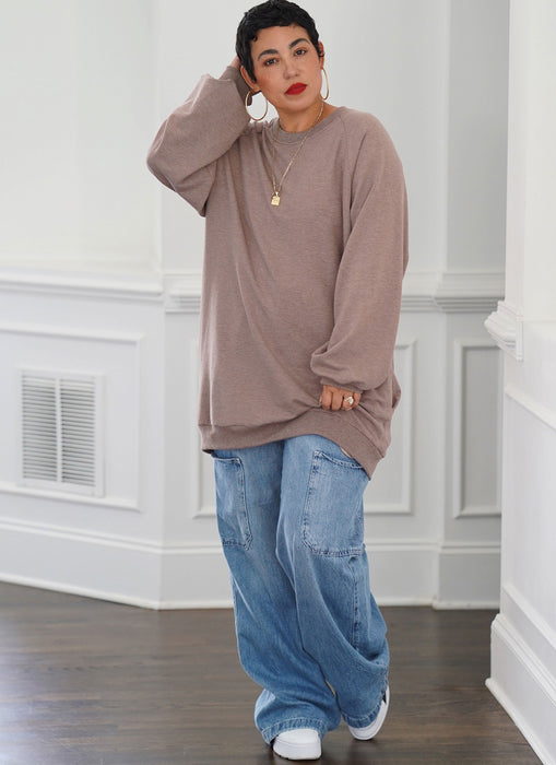 S9897 Unisex Sweatshirt in Two Lengths By Norris Danta Ford