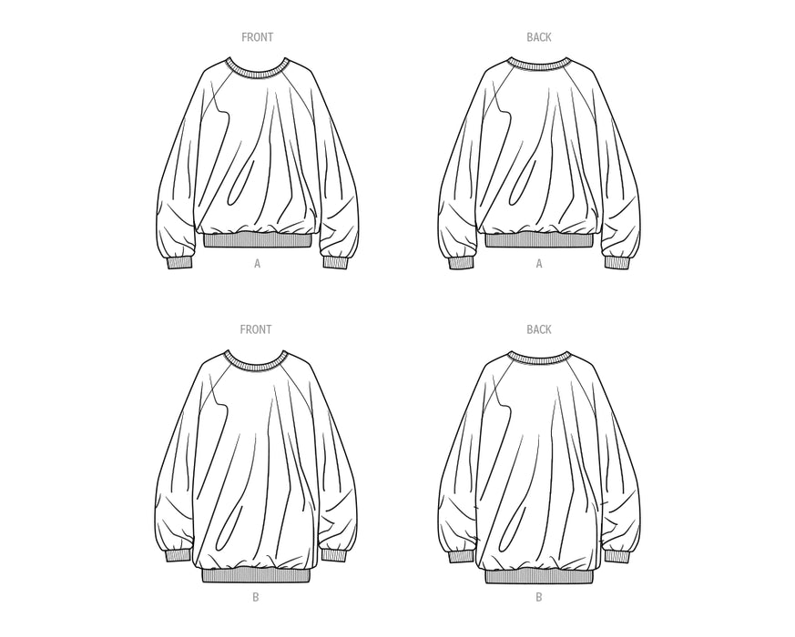 S9897 Unisex Sweatshirt in Two Lengths By Norris Danta Ford