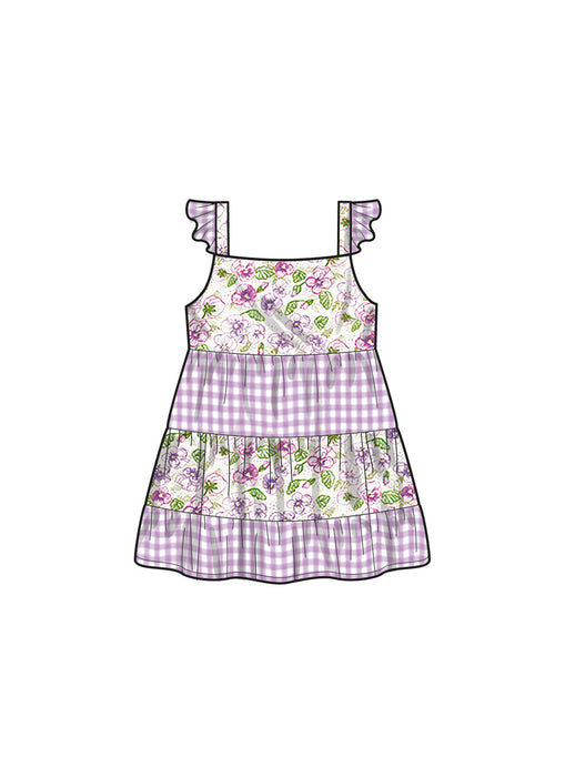S9899 Toddlers' Jacket and Dresses