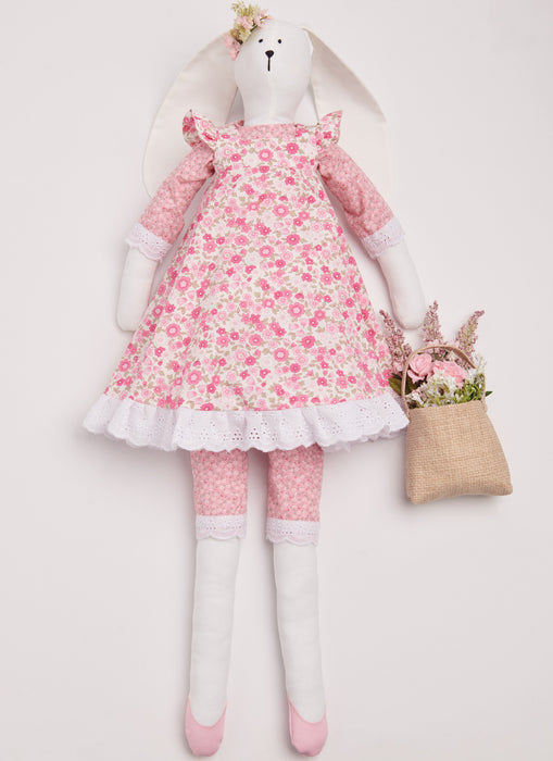 S9905 Slender Plush Bunny and Clothes By Elaine Heigl Designs