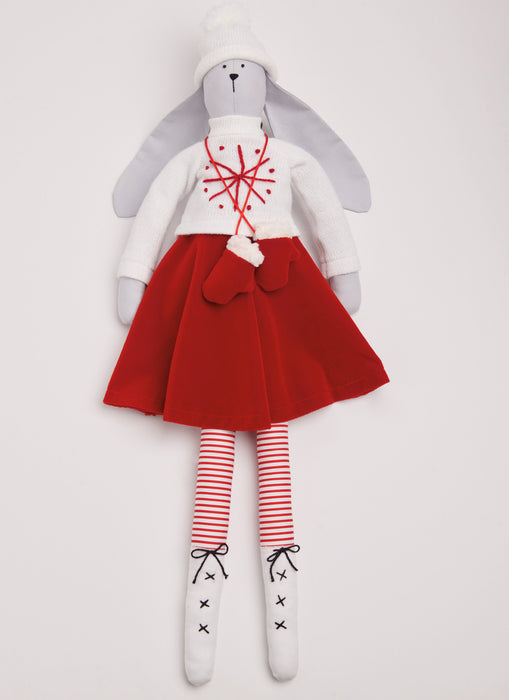 S9905 Slender Plush Bunny and Clothes By Elaine Heigl Designs