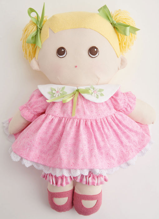 S9910 Plush dolls with clothes and plush pets By Elaine Heigl Designs