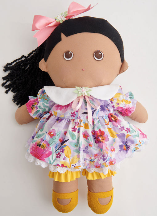 S9910 Plush dolls with clothes and plush pets By Elaine Heigl Designs