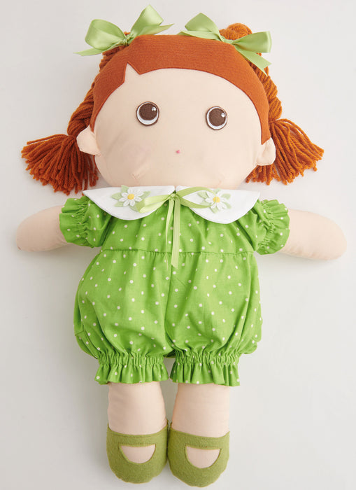 S9910 Plush dolls with clothes and plush pets By Elaine Heigl Designs