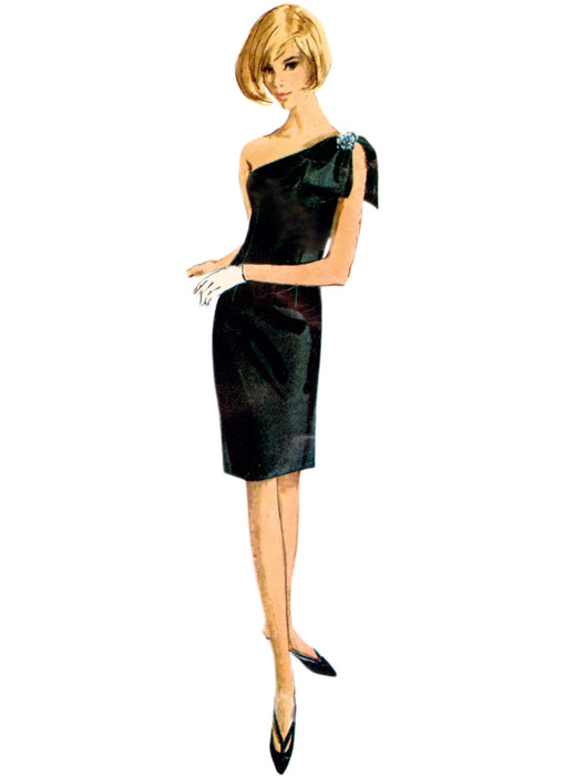 S9916 Vintage 1960s Misses' Dress in Two Lengths