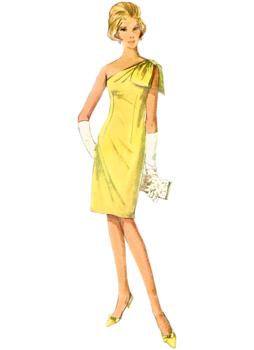 S9916 Vintage 1960s Misses' Dress in Two Lengths