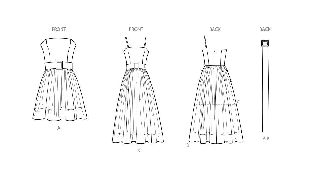 S9917 Misses' Dresses and Belt by Mimi G Style