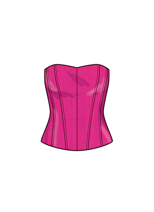 S9927 Misses' Corsets, Pants and Skirt
