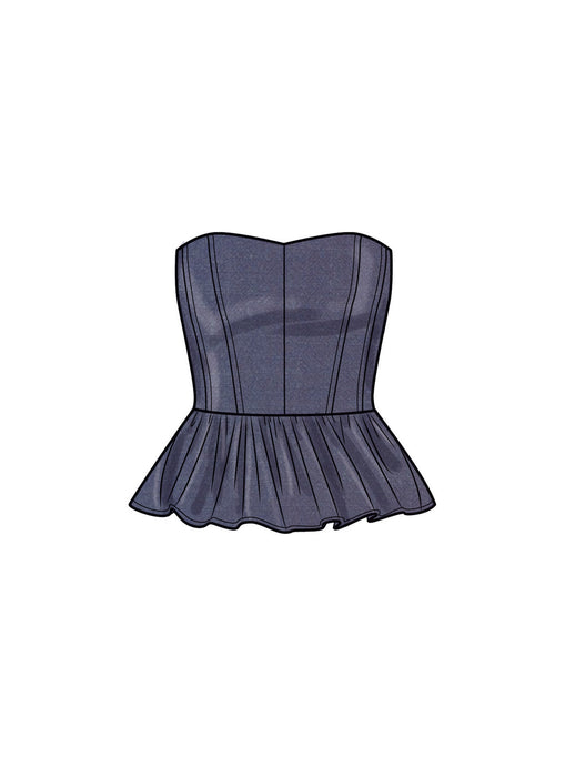 S9927 Misses' Corsets, Pants and Skirt